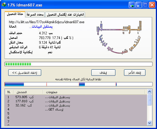 عملاق تحميل الملفات الانترنت تاريخ