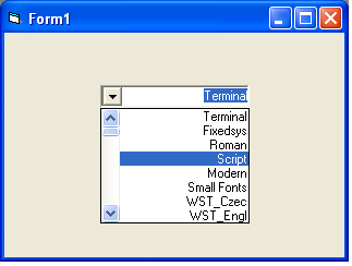 شرح كيفية ملء مربع التحرير وسرد combo box بخطوط النظام system fonts 819540356