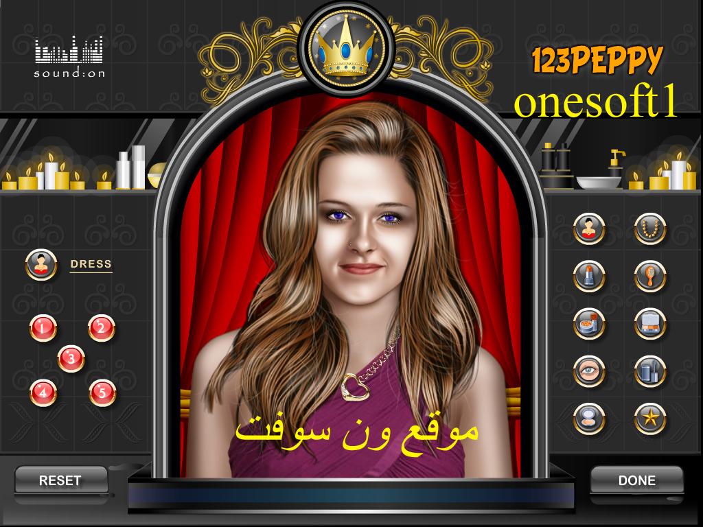 ايقونة لعبة تلبيس الميك اب للبنات